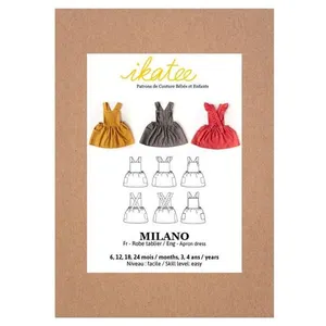 GENERIQUE Ikatee Pochette Patron de Couture Milano Robe Enfant