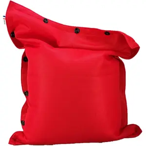 Pouf coussin géant XL flottant Piscine SHELTO Mesh 175 x 125 Rouge pas cher