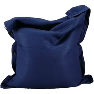 Shelto Pouf XXL 125 x 175 - Bleu Navy pas cher
