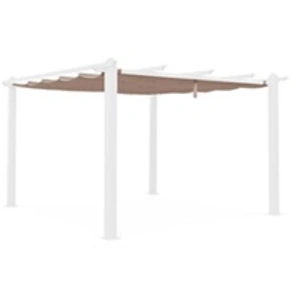 SWEEEK Toile de toit taupe pour tonnelle 3x4m Condate - toile de recha...Vendu parcdiscount