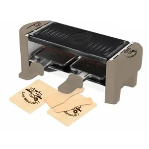 Comparateur de prix : Appareil à raclette 2 personnes 350w marron/noir Little Balance 8693