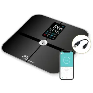 Comparateur de prix : Pèse personne sans piles Little Balance 8415 Cardio Connect 4 Noir