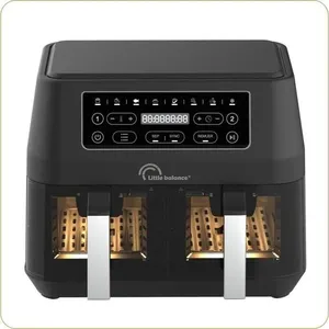 Comparateur de prix : LITTLE BALANCE Friteuse Diététique - - 8765 - Crousty Light Duo - 9 L - 2460 W - 9 Programmes - Noir
