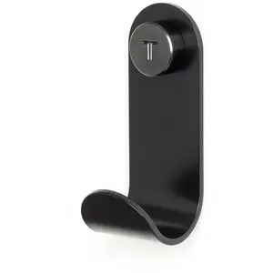 TIPTOE - Patère JO - Noir - Acier thermolaqué - Designer Matthieu Bour...