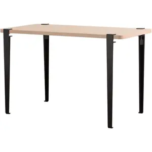 TIPTOE - Table rectangulaire Lobo - Noir - Bois recyclé aggloméré plaq...Vendu parmade-in-design
