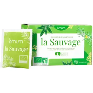 Comparateur de prix : Omum Infusion La Sauvage Bio 20 sachets