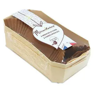 Comparateur de prix : MIRONTAINE 2 moules cake 21 cm bois+ 4 caissettes sulfurisées de cuisson 613