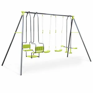 Comparateur de prix : SWEEEK Balançoire 4 agrès meltemi, portique 6 places, station de jeux