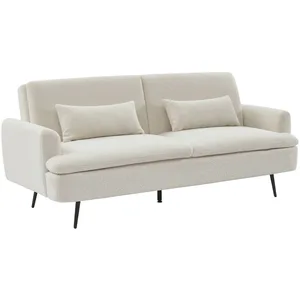 SWEEEK Canapé convertible 2-3 places tissu bouclette pas cher