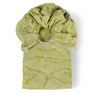 Echarpe de portage Sling Seigaiha Sling sans noeud Vert SeaCell