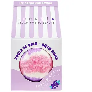 Bombe de bain Ice cream cassis - 120 g Inuwet Non teinté taille unique pas cher