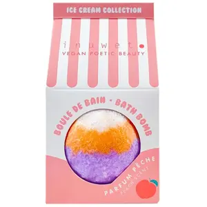 Bombe de bain Ice cream - Pêche - Inuwet (In Unicorn We Trust) pas cher
