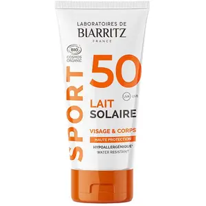 Laboratoire de Biarritz Lait solaire sport SPF50 pas cher