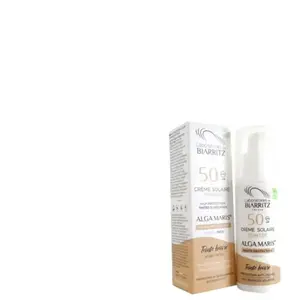 Laboratoires de Biarritz Soins Solaires Crème Teintée SPF50 Ivoire Bio 50ml pas cher