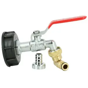 MULTICUVES Raccord cuve S60X6 - Robinet laiton chromé 15 mm + Nez articuléVendu paramazon