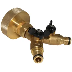 Multicuves - Raccord S60X6 laiton - sélecteur 2 voies avec nez intégré...Vendu paramazon