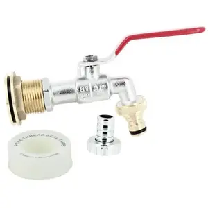 Comparateur de prix : Multicuves - Passe paroi laiton mâle 1'' - femelle 3/4'' avec robinet ...