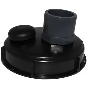 Multicuves Couvercle diamètre 150 mm avec prise pvc droite 50/63 et évent