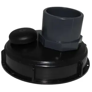 Multicuves Couvercle diamètre 150 mm avec prise pvc droite 63/75 et évent