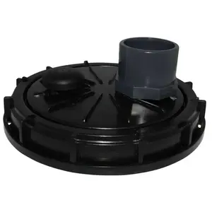 Multicuves Couvercle diamètre 220 mm avec prise pvc droite 63/75 et évent
