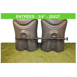 Comparateur de prix : Multicuves - Kit de raccordement rigide pour récupérateurs d'eau de pl...