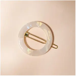 Bachca - Barrette ronde Nacre Accessoires cheveux 1 pieces unisex pas cher