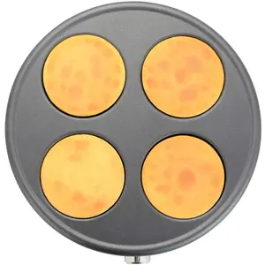 Plaque en fonte d'aluminium SENYA pour 4 mini-crêpes Ø11cm - Crêpière ... pas cher