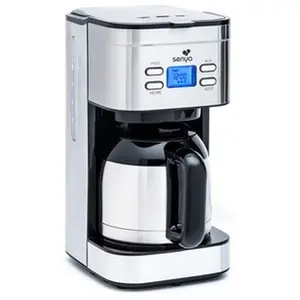 Comparateur de prix : Senya Cafetière programmable isotherme acier inoxydable hot coffee sélecteur d'arôme