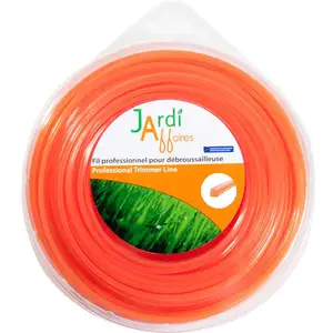 Comparateur de prix : JARDIAFFAIRES Fil Pro pour débroussailleuse Carré Diam 4 mm X 30 mètres 4mm