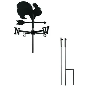 Girouette Coq petit modèle + Mât à planter pas cher