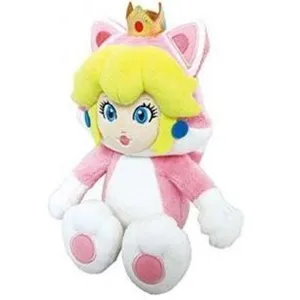 Sanei Peluche Peach Cat 25cm pas cher