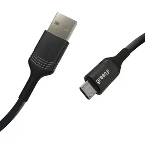 GREEN_E Cable micro USB avec attache - 2,5m - Noir pas cher
