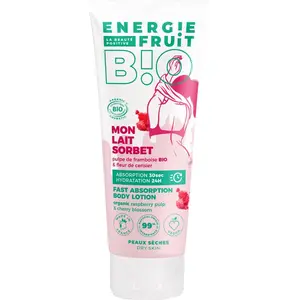 ENERGIE FRUIT | Lait corps absorption rapide | Fleur de cerisier et pu...Vendu parblissim