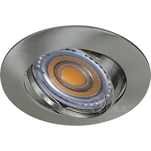 LAMPESECOENERGIE Spot LED orientable alu brossé 230V 7W 38° blanc chaud - Lot de 12Vendu parcdiscount