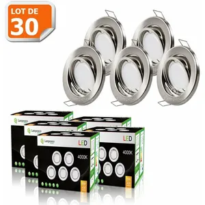 Comparateur de prix : Spot LED encastrable orientable - LAMPESECOENERGIE - lot de 30 - 5W - ...
