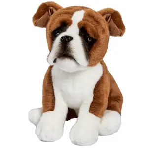 Anima Peluche boxer assis 30 centimetre pas cher