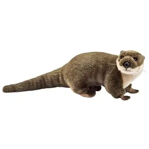 Anima Peluche Loutre couchée 25 cm pas cher