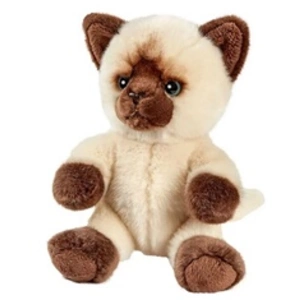 Anima Peluche Chat Siamois Tetabizous - 17 cmH pas cher