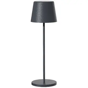Comparateur de prix : LUMISKY Lampe de table sans fil led kelly rock Gris Métal H38CM