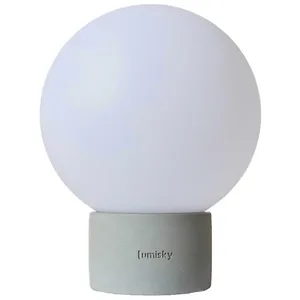 Comparateur de prix : Lumisky Lampe de table touch béton gris LED TERRA CONCRETE Gris Béton H25CM