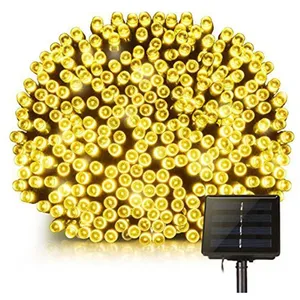 Comparateur de prix : LUMISKY Guirlande lumineuse solaire 8 modes YOGY Jaune Plastique 33.90M TU