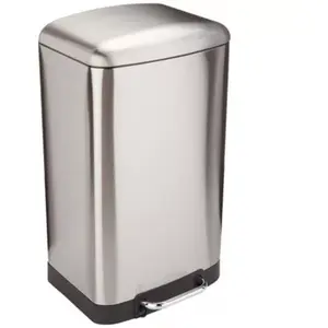 Comparateur de prix : KITCHEN MOVE Poubelle à pédale GREENWICH - 40L - Inox avec seau
