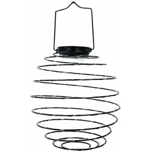Comparateur de prix : LUMI JARDIN Suspension solaire spirale micro LED blanc chaud ORION H37cm