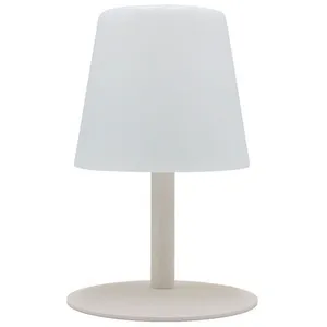 Comparateur de prix : LUMISKY Lampe De Table Sans Fil Led Standy Mini Cream Beige Acier H25cm