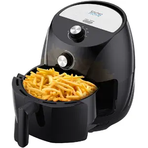 Comparateur de prix : Kitchen Move Friteuse électrique sans Huile TORNADO Noir Polypropylène 3.5L 1400W