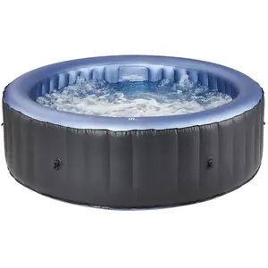 Red Deco Spa gonflable rond 6 places BERGEN Gris PVC armé Ø204cm