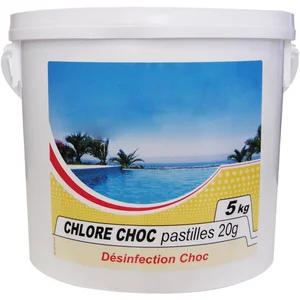 Comparateur de prix : NMP Chlore choc 20g - 5kg - Chloration rapide - Désinfectant d'appoint
