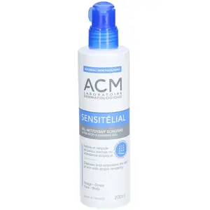 Acm sensitélial gel nettoyant surgras nettoyant doux 200ml pas cher