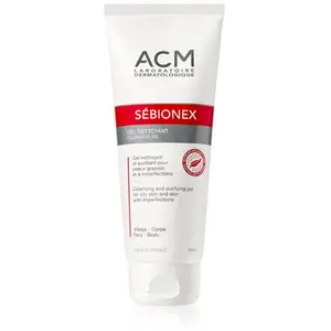 Comparateur de prix : ACM Sébionex gel nettoyant pour peaux grasses et à problèmes 200 ml