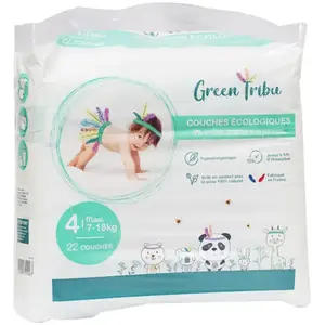 Comparateur de prix : Green Tribu Couches Écologiques Taille 4 7-18 kg 22 Unités